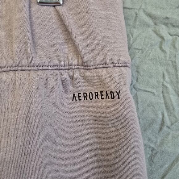 Adidas Jogger Pants Large ZNE Woven Pants Joggers Purple High Waist Trackpants - Picture 5 of 13